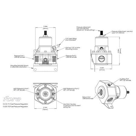 FORE F2i Fuel Regulator (Customizable)