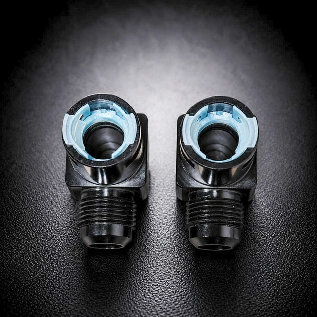 Billet -10an Heater Core Adapter (90-Degree Low-Profile)