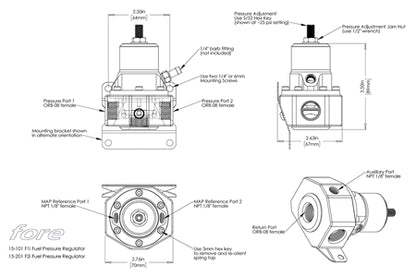 FORE F2i Regulator (Direct Setup For Our O.D.D. Bracket)