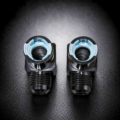 Billet -10an Heater Core Adapter (90-Degree Low-Profile)