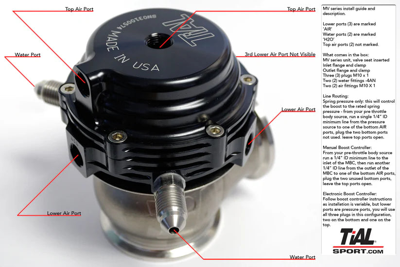 TiALSport MVS Wastegate (MONSTER PLENUM)