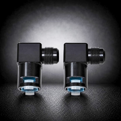 Billet -10an Heater Core Adapter (90-Degree Low-Profile)